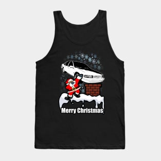 Dabbing Santa Clause Merry Bubble Caprice Snowing Christmas Tank Top
